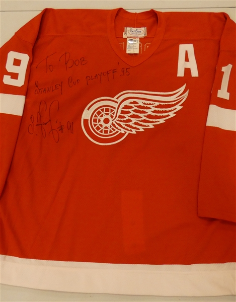 Sergei Fedorov Autographed Red Wings Jersey