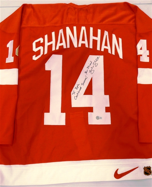 Brendan Shanahan Autographed Red Wings Jersey