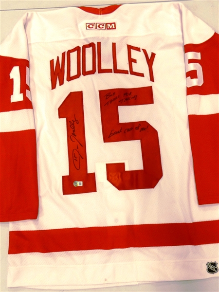 Jason Wooley Autographed Red Wings Jersey