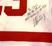 Lee Norwood Autographed Red Wings Jersey