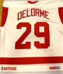 Gilbert DeLorme Autographed Red Wings Jersey