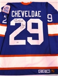 Tim Cheveldae Autographed Jets Jersey