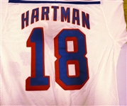 Mike Hartman Autographed Rangers Jersey