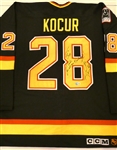 Joe Kocur Autographed Canucks Jersey