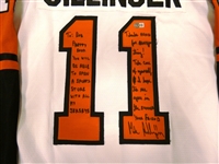 Mike Sillinger Autographed Used? Flyers Jersey