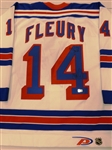 Theo Fleury Autographed Rangers Jersey