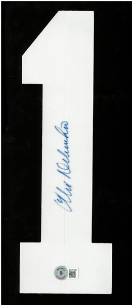 Alex Delvecchio Autographed Jersey Number