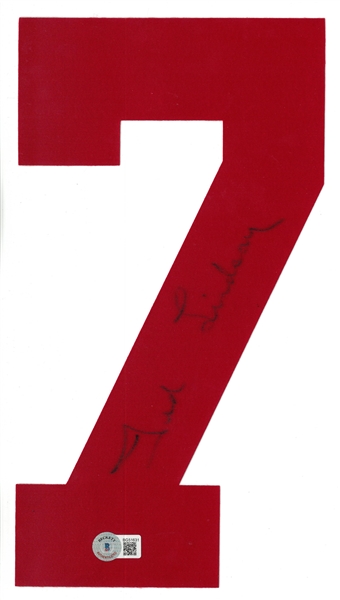 Ted Lindsay Autographed Jersey Number