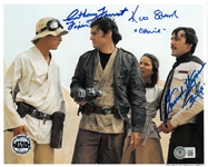 Star Wars 8x10 Autographed by 3