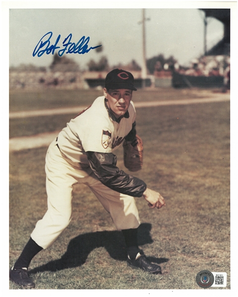 Bob Feller Autographed 8x10