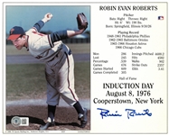 Robin Roberts Autographed 8x10 Induction Card