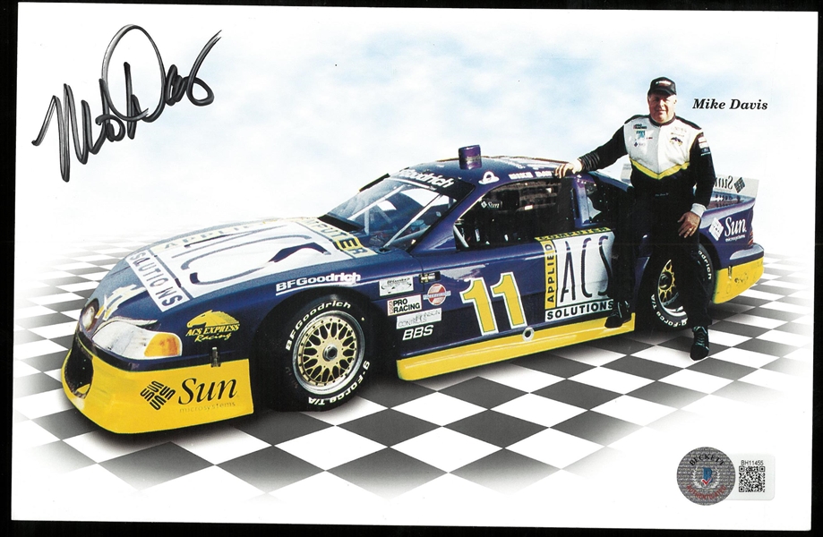 Mike Davis Autographed 8x5