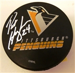Pat Hughes Autographed Penguins Puck