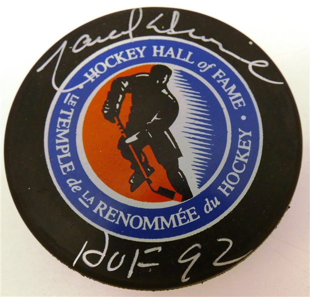 Marcel Dionne Autographed HOF Puck