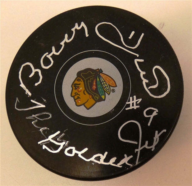 Bobby Hull Autographed Blackhawks Puck