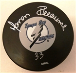 Manon Rheaume Autographed Lightning Puck