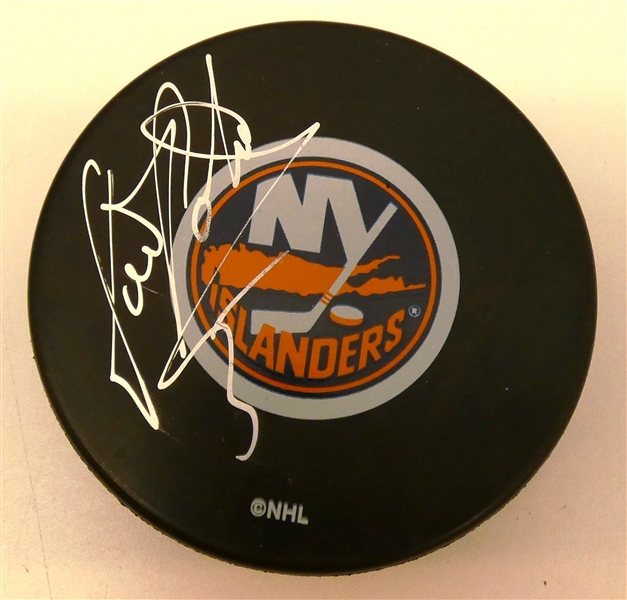 Denis Potvin Autographed Islanders Puck