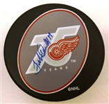 Forbes Kennedy Autographed Red Wings Puck