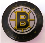 John Bucyk Autographed Bruins Puck