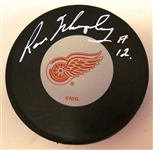 Ron Murphy Autographed Red Wings Puck
