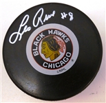 Leo Reise Autographed Blackhawks Puck