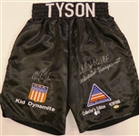 Mike Tyson Autographed Trunks Inscribed