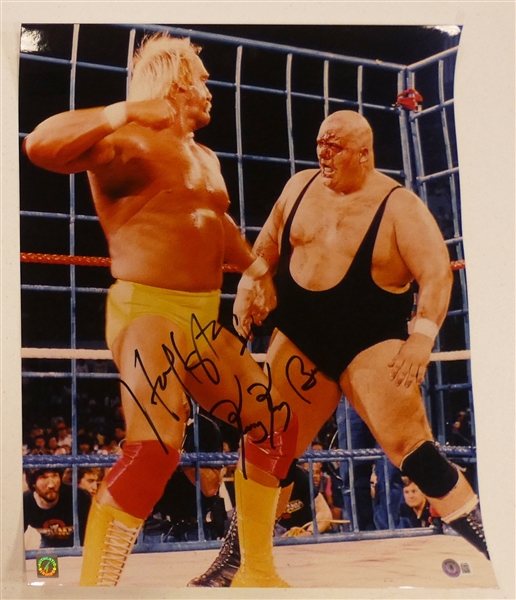 Hulk Hogan & King Kong Bundy Autographed 16x20