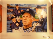 Sparky Anderson Autographed SGA Poster