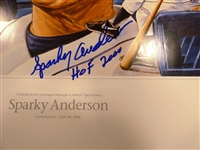 Sparky Anderson Autographed SGA Poster