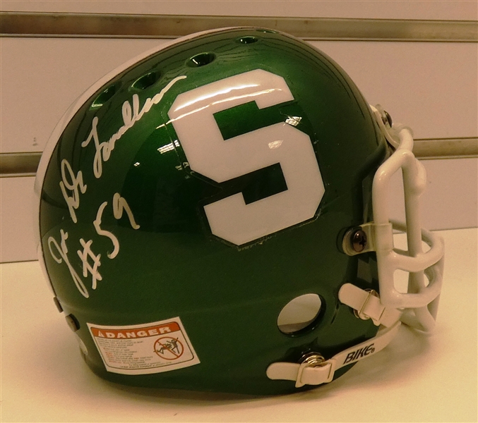 Joe Delamielleure Autographed MSU Mini Helmet