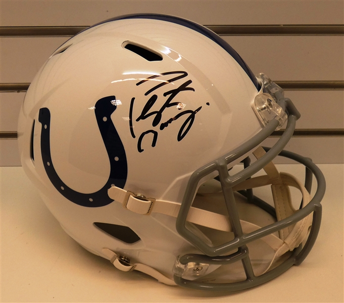 Peyton Manning Autographed Full Size Replica Colts Helmet