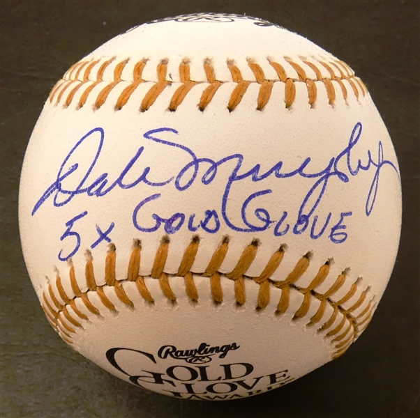 Dale Murphy Autographed Gold Glove Baseball