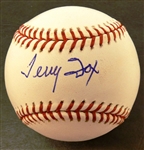 Terry Fox Autographed Baseball