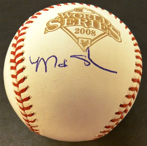 Matt Stairs Autographed 2008 World Series Baseball