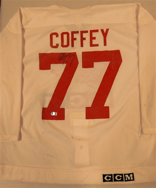 Paul Coffey Autographed Practice Worn Jersey