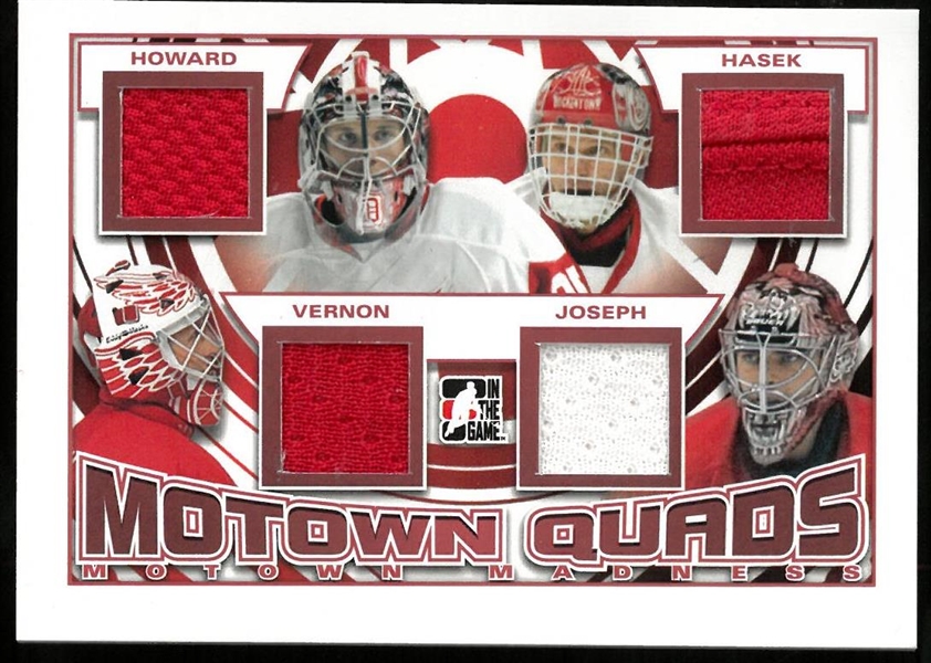 Red Wings Goalies Jersey Card