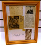 Tris Speaker & Harry Heilmann Autograph Display