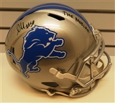 James Houston Autographed Full Size Replica Lions Helmet