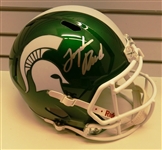 Jayden Reed Autographed MSU Full Size Replica Helmet