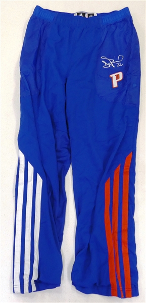 Tayshaun Prince Autographed 2012/13 Worn Warm-Up Pants