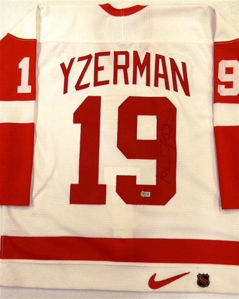 Steve Yzerman Autographed Red Wings Authentic Nike Jersey