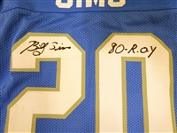 Billy Sims Autographed Custom Jersey