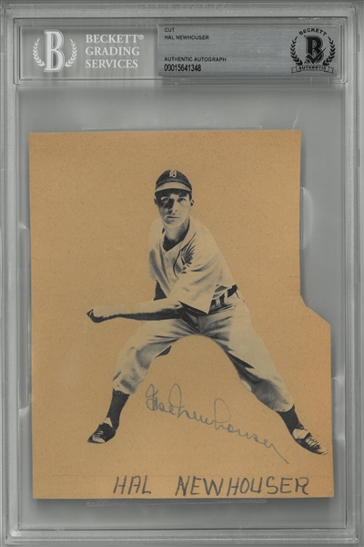 Hal Newhouser Autographed Cut