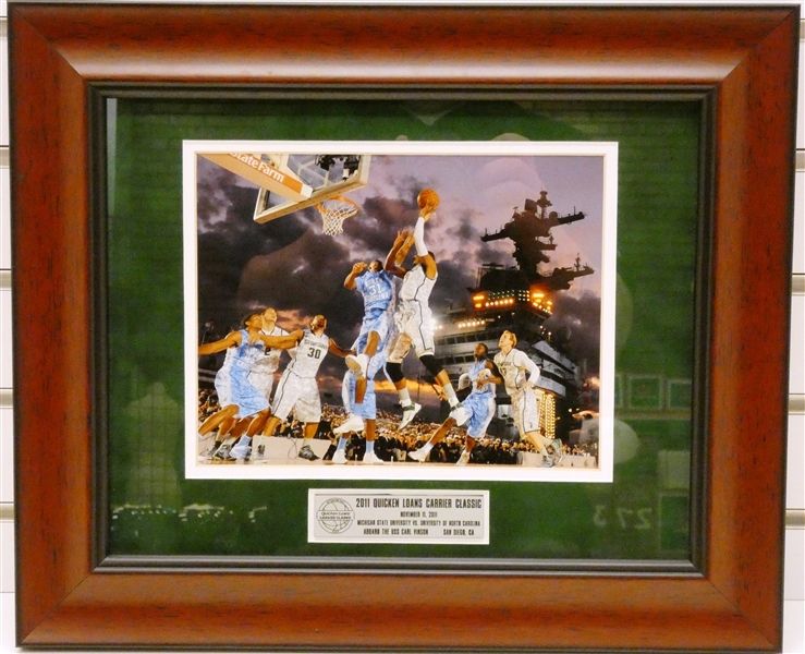 MSU vs NC 2011 Carrier Classic Framed 8x10