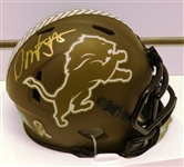 David Montgomery Autographed Lions STS Mini Helmet