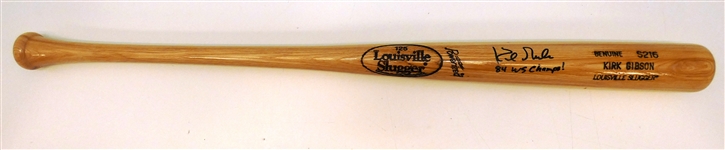 Kirk Gibson Autographed Louisville Slugger Game Model Bat