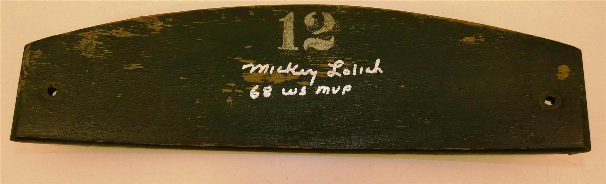 Mickey Lolich Autographed Tiger Stadium Seat Slat