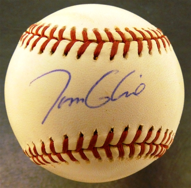 Tom Glavine Autographed Baseball