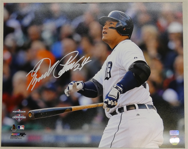 Miguel Cabrera Autographed 16x20 - 2012 Homerun