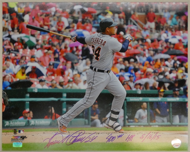 Miguel Cabrera Autographed 16x20 - 400th Homerun